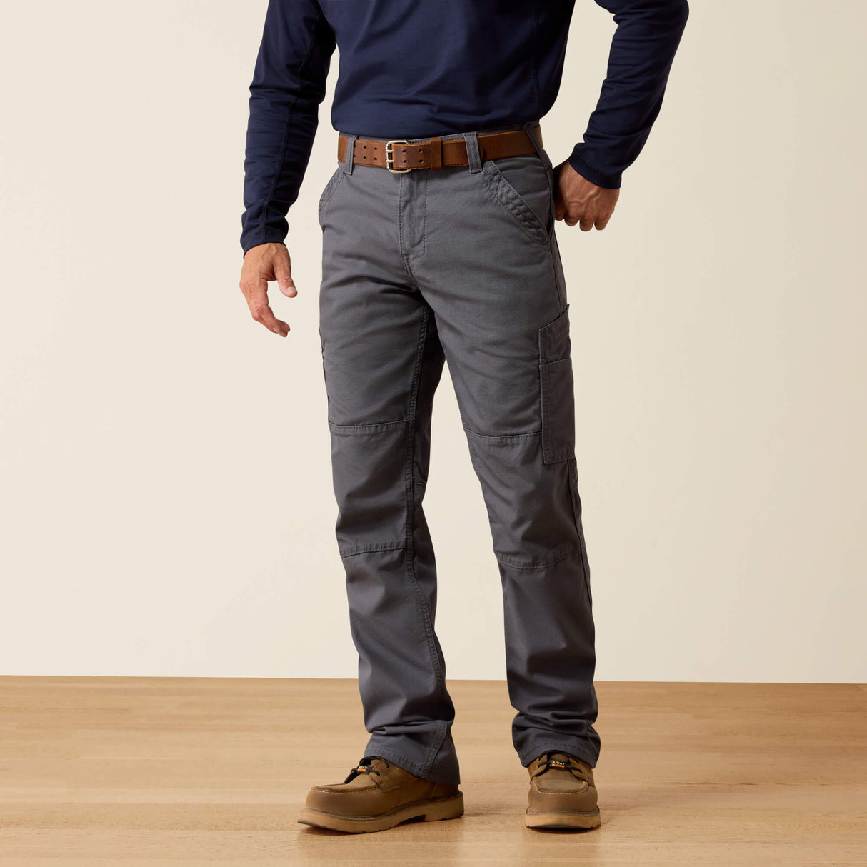 Ariat FR M5 Straight DuraStretch Dura-Light IRON GRAY Canvas Pant 10027709