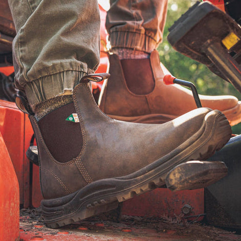Blundstone 180 Unisex CSA Waxy Rustic Brown Chelsea Work Boot
