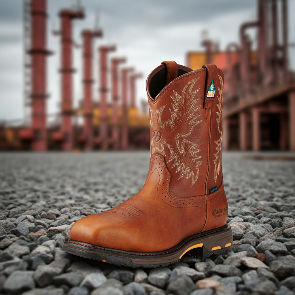 Ariat Men's WorkHog Wide Square Toe CSA Waterproof Composite Toe Work Boot 10017175