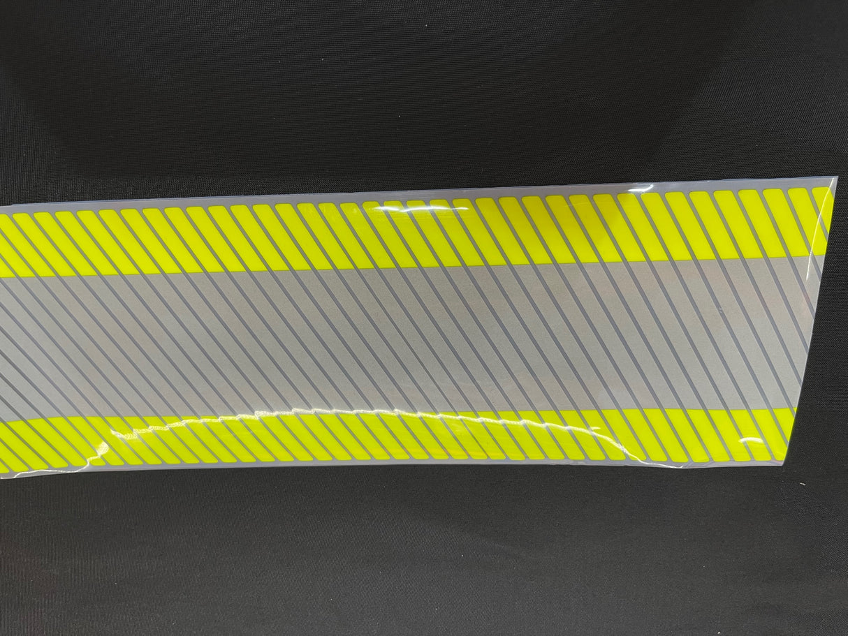 4" Y/S/Y FR Segmented Heat Applied Reflective Striping