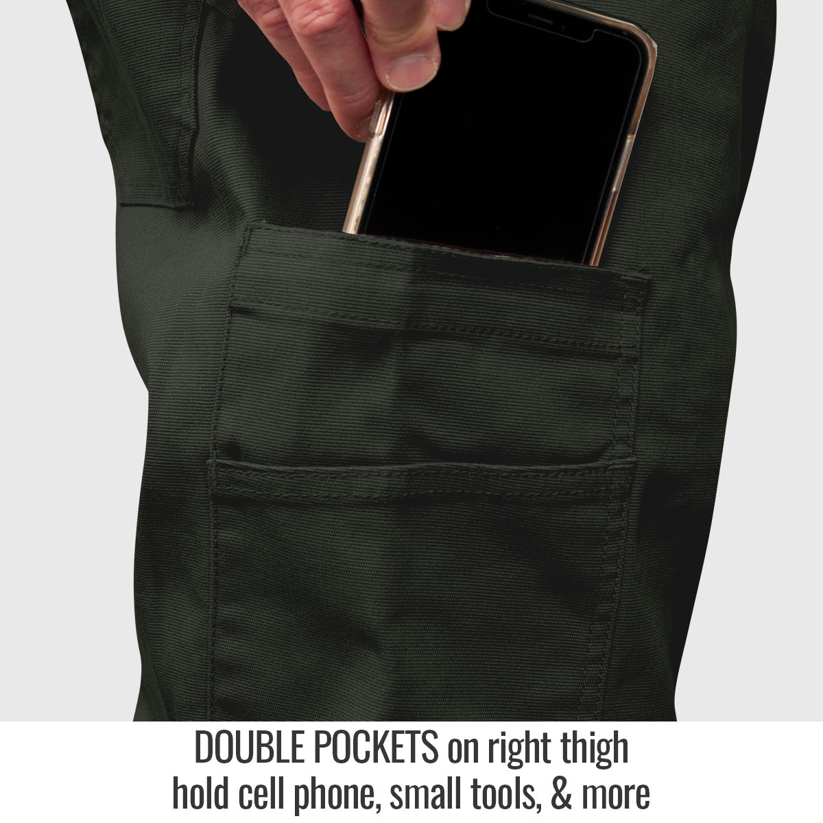 Black Stallion 10 oz. Charcoal Gray AR/FR Stretch Canvas Utility Pant PF5530-CG