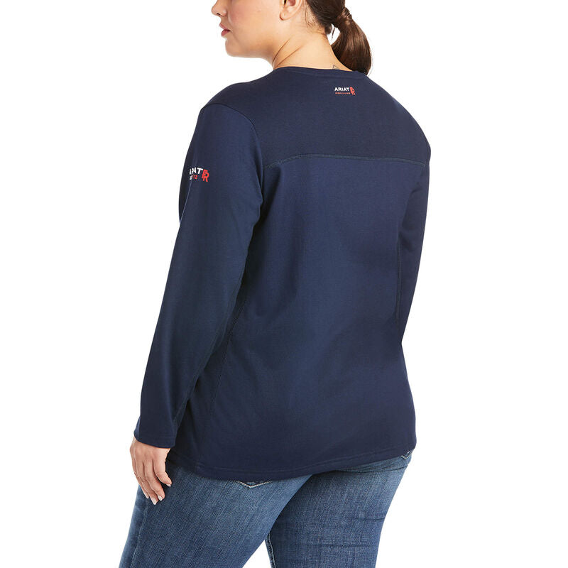 ARIAT Women's FR Navy AC T-Shirt 10022698