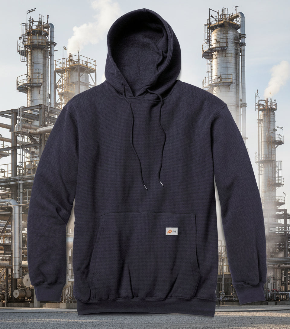 Rasco FR Navy FR Polartec Pullover Hoodie FR2102UNV