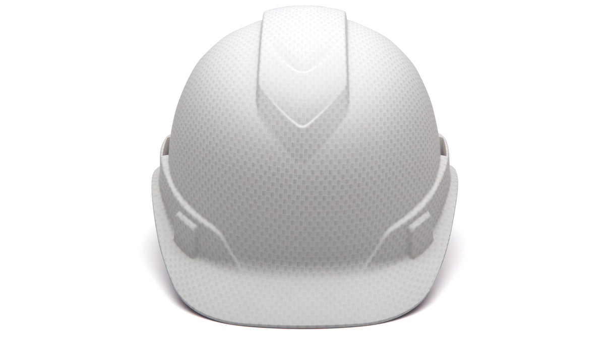 Pyramex Matte White Graphite Ridgeline Standard Hard Hat HP44116C
