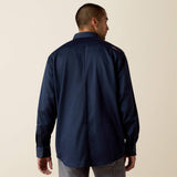 Ariat FR Navy Button Down Work Shirt 10018816