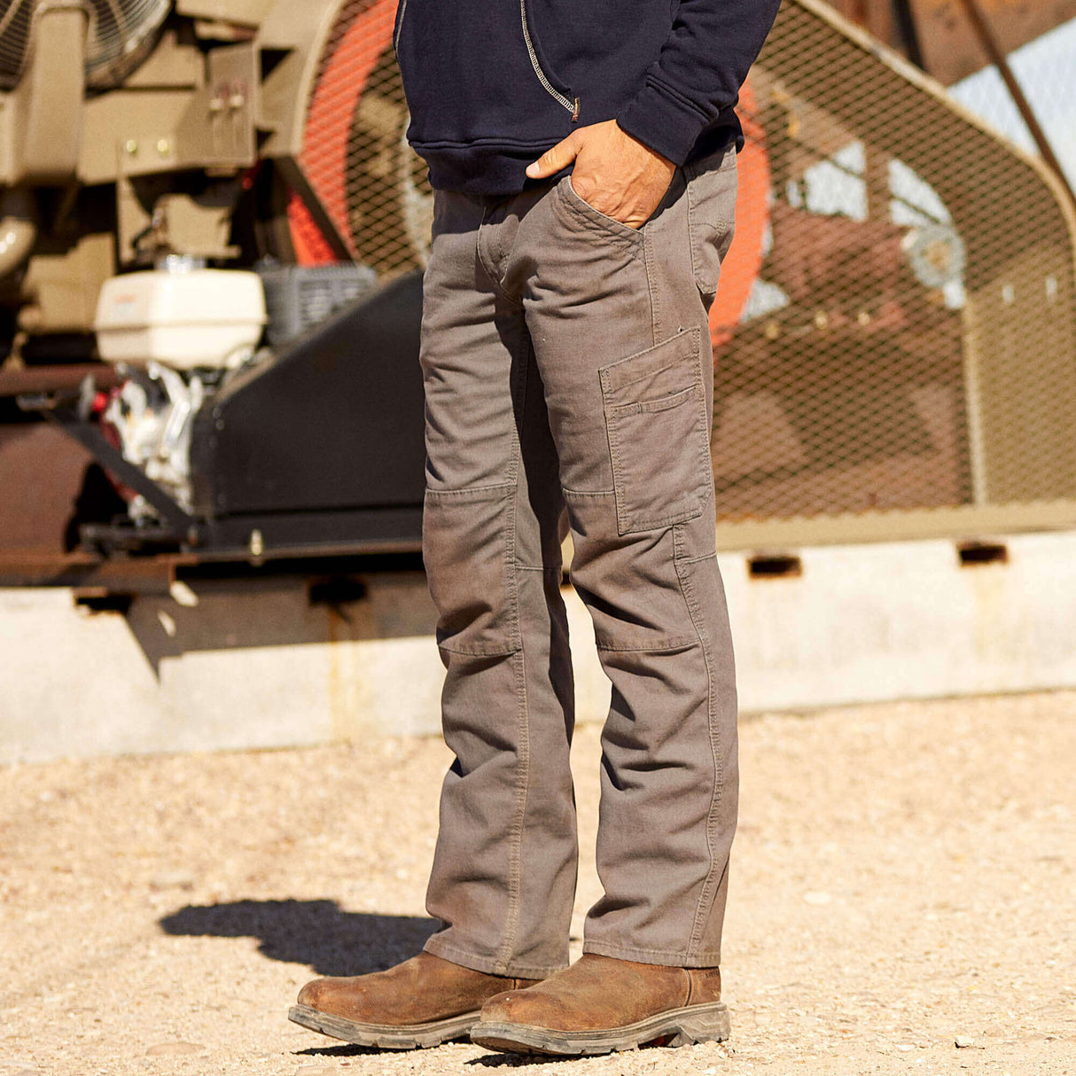 Ariat FR M5 Straight DuraStretch Dura-Light IRON GRAY Canvas Pant 10027709