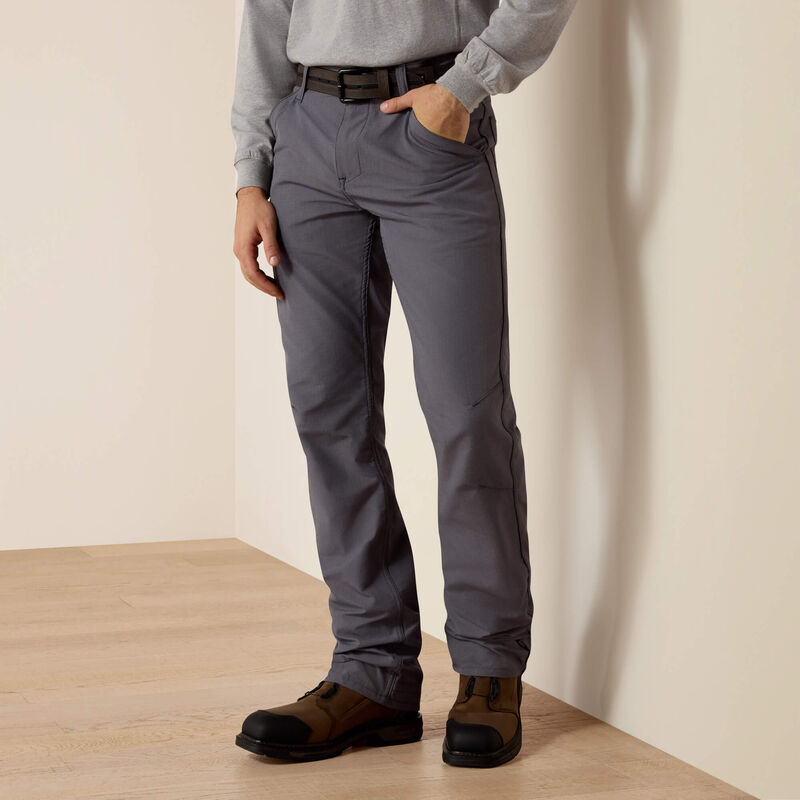 Ariat FR M5 Grey DuraLight Ripstop Stackable Straight Leg Pant 10039285