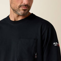 Thumbnail for Ariat FR Black Stretch Logo T-Shirt 10039295