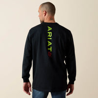Thumbnail for Ariat FR Black Stretch Logo T-Shirt 10039295