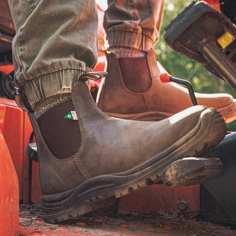 Blundstone 180 Unisex CSA Waxy Rustic Brown Chelsea Work Boot