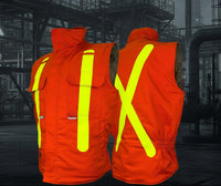Thumbnail for Atlas Guardian® FR/AR Orange OHSA Insulated Vest 2154OR