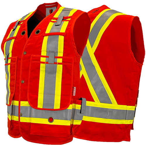 Atlas AR/FR Orange Surveyor Vests 2272OR