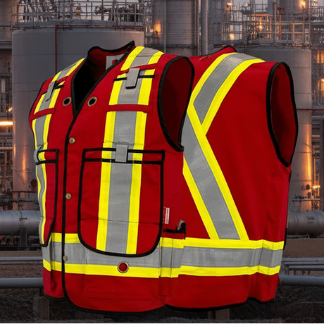Atlas AR/FR Red Surveyor Vests 2272RD