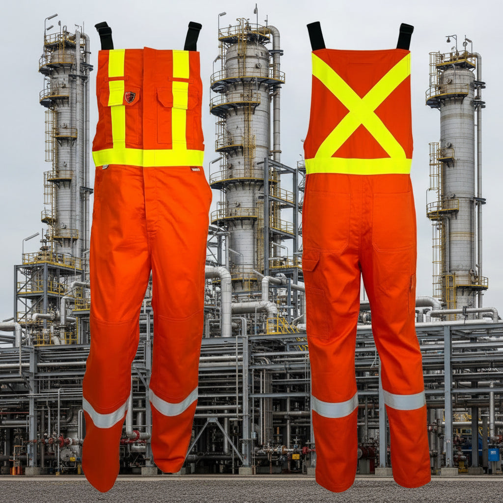 Men's Atlas Guardian FR/AR OHSA Hi Vis Summer Bibs 3052OR