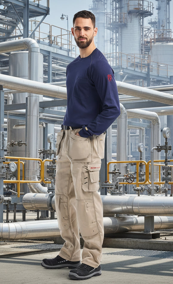 Blaklader Khaki FR Pants With Utility Pockets 163615502700