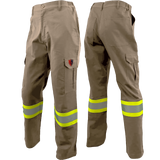 Atlas AR/FR Khaki Cargo Pants W/ 4" Striping 4054KK