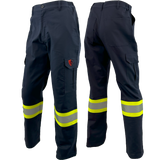 Atlas AR/FR Navy Cargo Pants W/ 4"Yellow/Silver reflective 4054NB