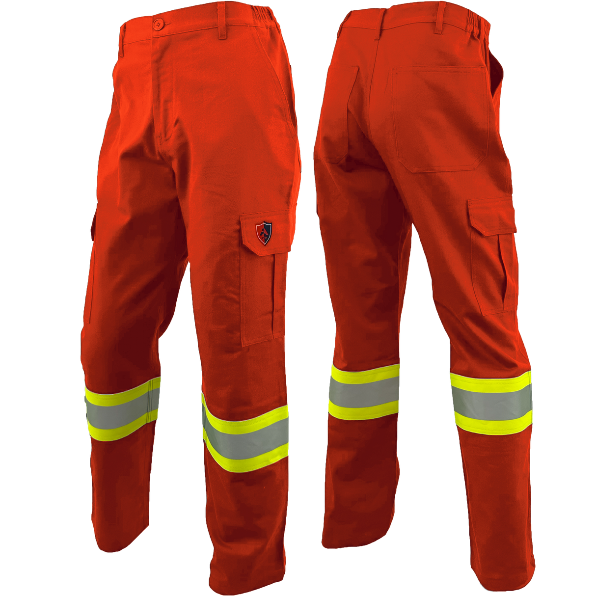 Atlas AR/FR Orange Cargo Pants W/ 4" Striping 4054OR