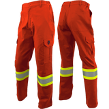 Atlas AR/FR Orange Cargo Pants W/ 4" Striping 4054OR