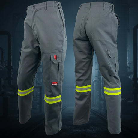 Atlas AR/FR Grey Cargo Pants W/ Reflective 4052GR