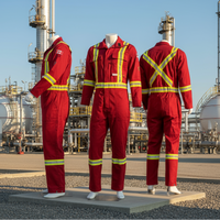 Thumbnail for Atlas Guardian Red AR/FR Mens Coveralls 1072RD