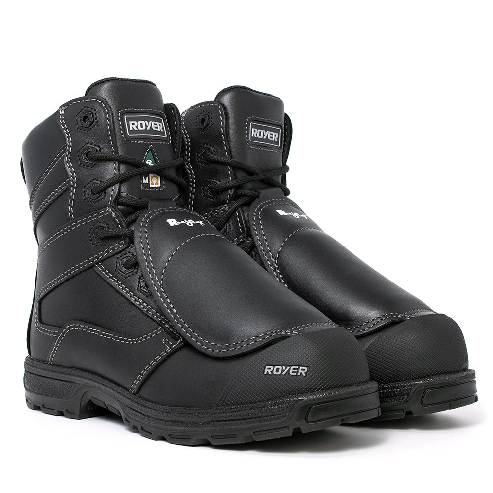 Royer Men's Agility Realflex Black 8" Work Boot 5702GT