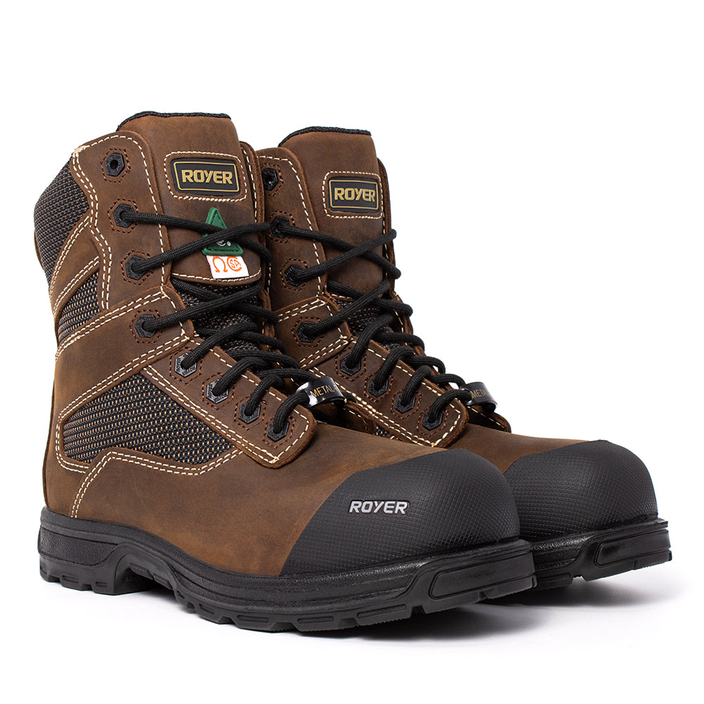 Royer Men's Agility Brown 8" Work Boot 5720GT