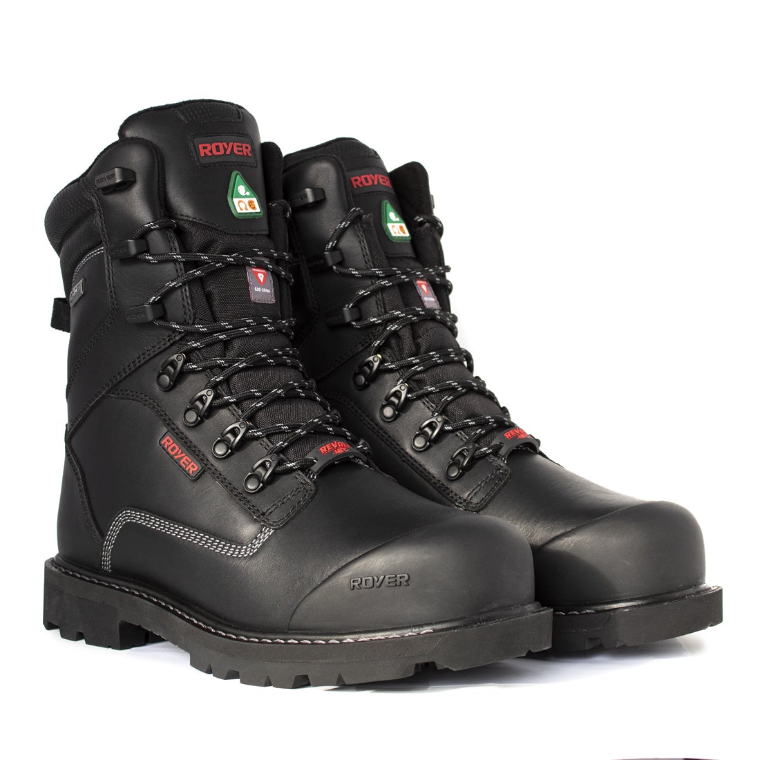 Royer Men's Revolt -40 Black 8" Work Boot 8901RTAG
