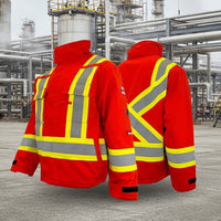 Thumbnail for Atlas Orange Men's GuardianÂ® FR/AR Bomber Jacket 21934OR