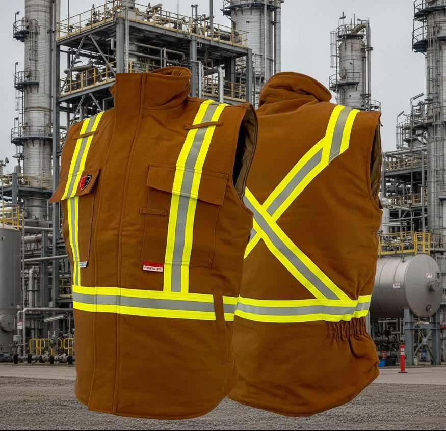 Atlas Guardian® FR/AR Brown Duck Insulated Vest 2194BD