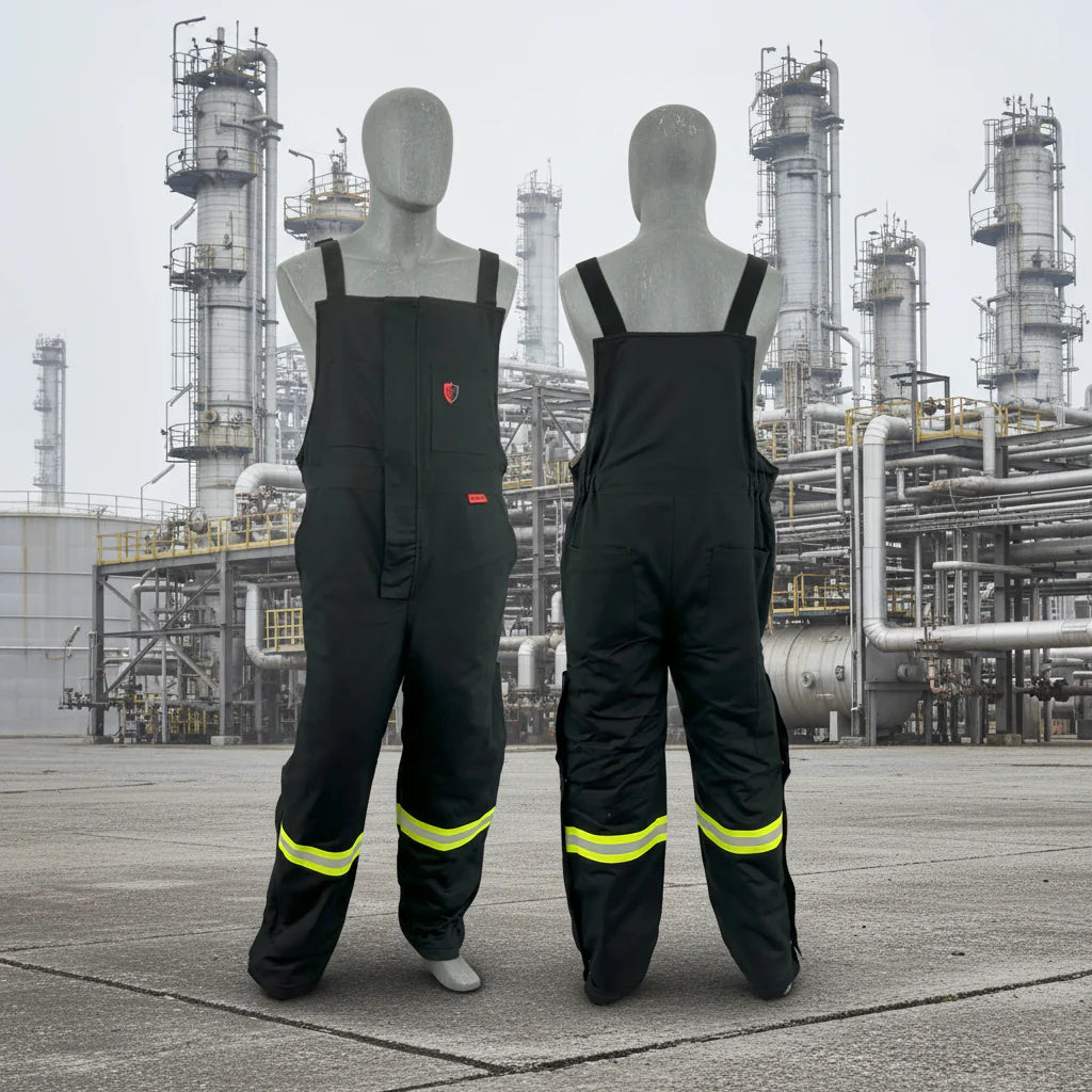 Atlas Black Men's GuardianÂ® FR/AR Insulated Bibs 2192BLK