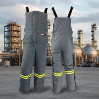 Thumbnail for Atlas Gray Men's GuardianÂ® FR/AR Insulated Bibs 2192GR