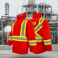 Thumbnail for Atlas Orange Men's GuardianÂ® FR/AR Parkas 21914OR