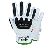 Thumbnail for Atlas Gear Leather Cut Level A6 Impact Gloves GuardMax S801