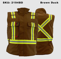 Thumbnail for Brown Duck Guardian® FR/AR Bomber Vests 2194BD