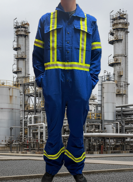 Royal Blue AR/FR Coverall W/ Snaps