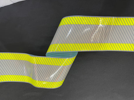 4" Y/S/Y FR Segmented Heat Applied Reflective Striping