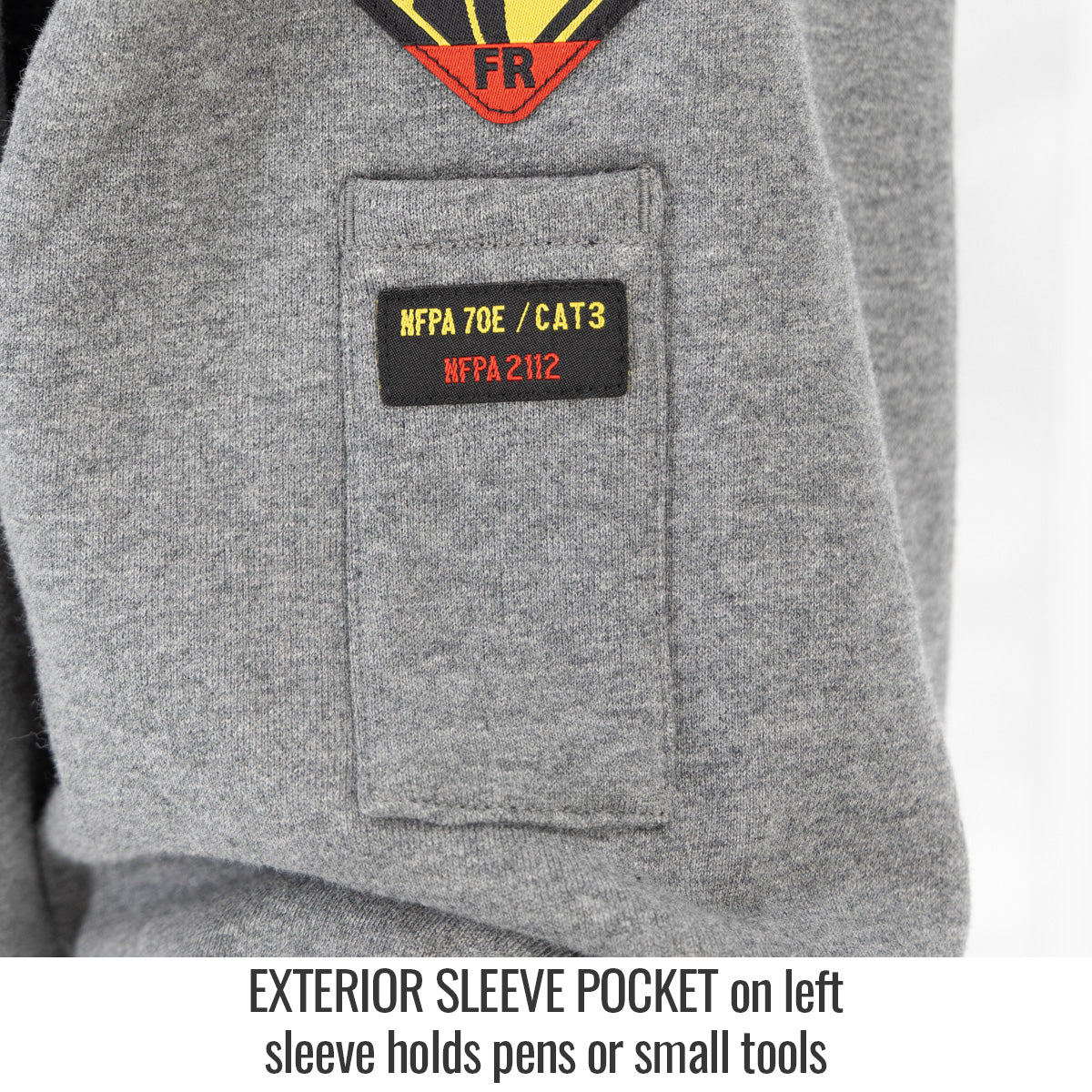 Black Stallion AR/FR Navy Pullover Hooded Sweatshirt JF1340-GY