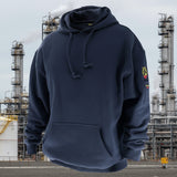 Black Stallion AR/FR Navy Pullover Hooded Sweatshirt JF1340-NV