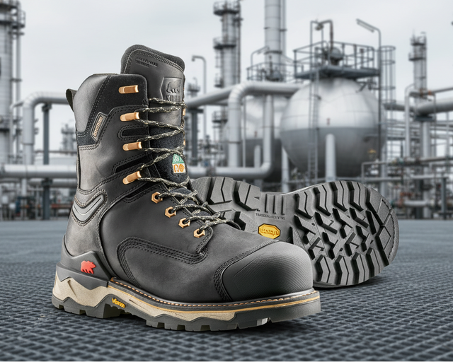 Kodiak Men's Black Neragon 8 Inch Composite Toe Waterproof Work Boots 1304BK