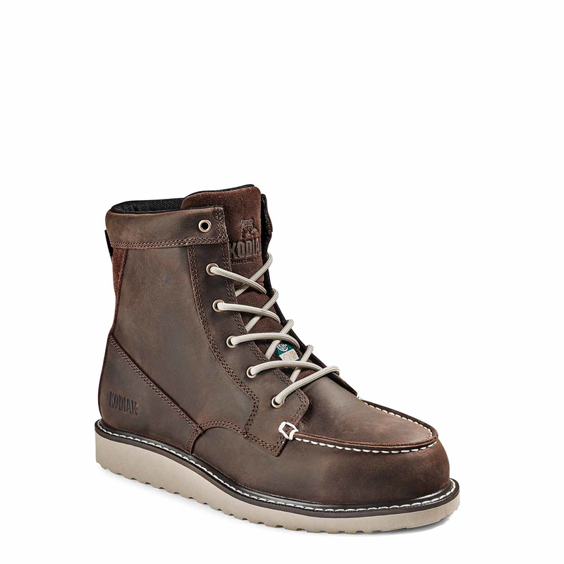 Women's Kodiak Dark Brown Whitton 6" Work Boot 4TEYDB