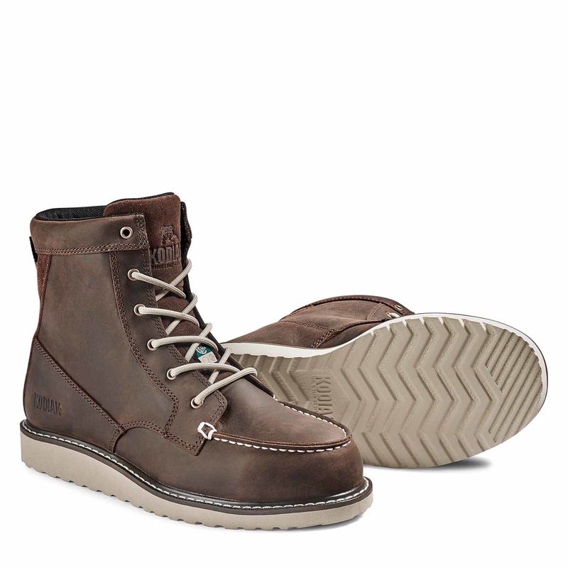 Women's Kodiak Dark Brown Whitton 6" Work Boot 4TEYDB