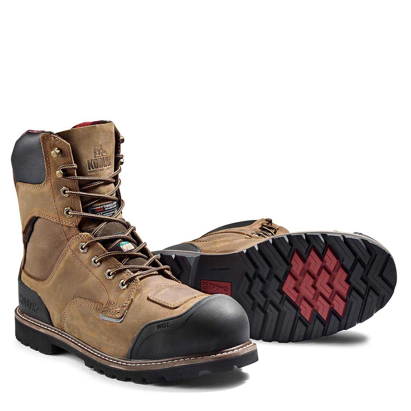 Men's Kodiak Brown Generations Widebody 8" Waterproof Work Boot 4TGCBN