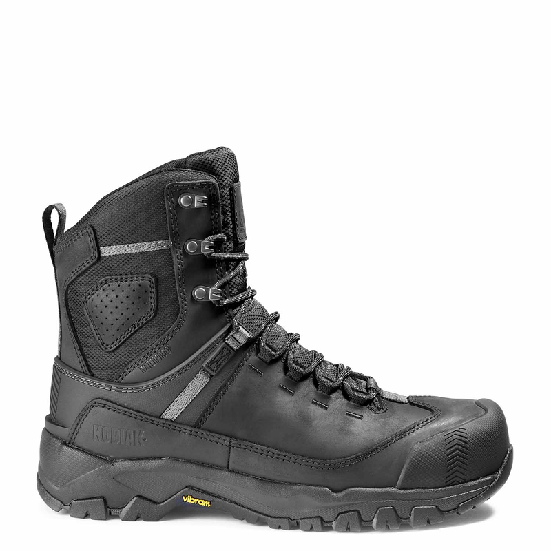 Men's Kodiak Black Quest Bound 8" Waterproof Work Boot 4THHBK