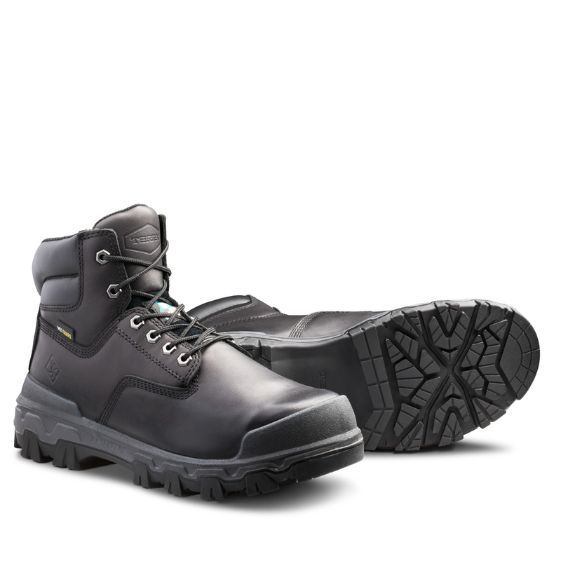 Men's Terra Black Sentry 2020 6" Work Boot with Internal Met Guard 4NRWBK