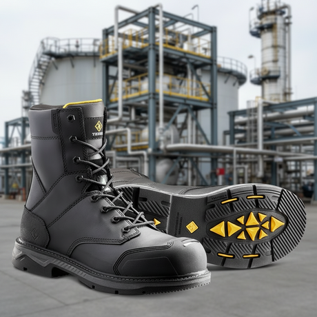 Men's Terra Black Patton 8" Work Boot 4NS5BK