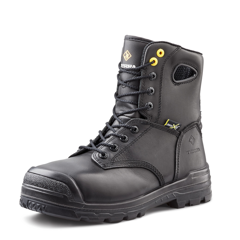 Men's Terra Black Paladin 8" Work Boot with Internal Met Guard R2988B