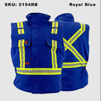 Thumbnail for Royal Blue Guardian® FR/AR Bomber Vests 2194RB