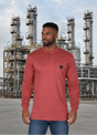 Forge FR Red Henley Shirt MFRHNLY-004-RED