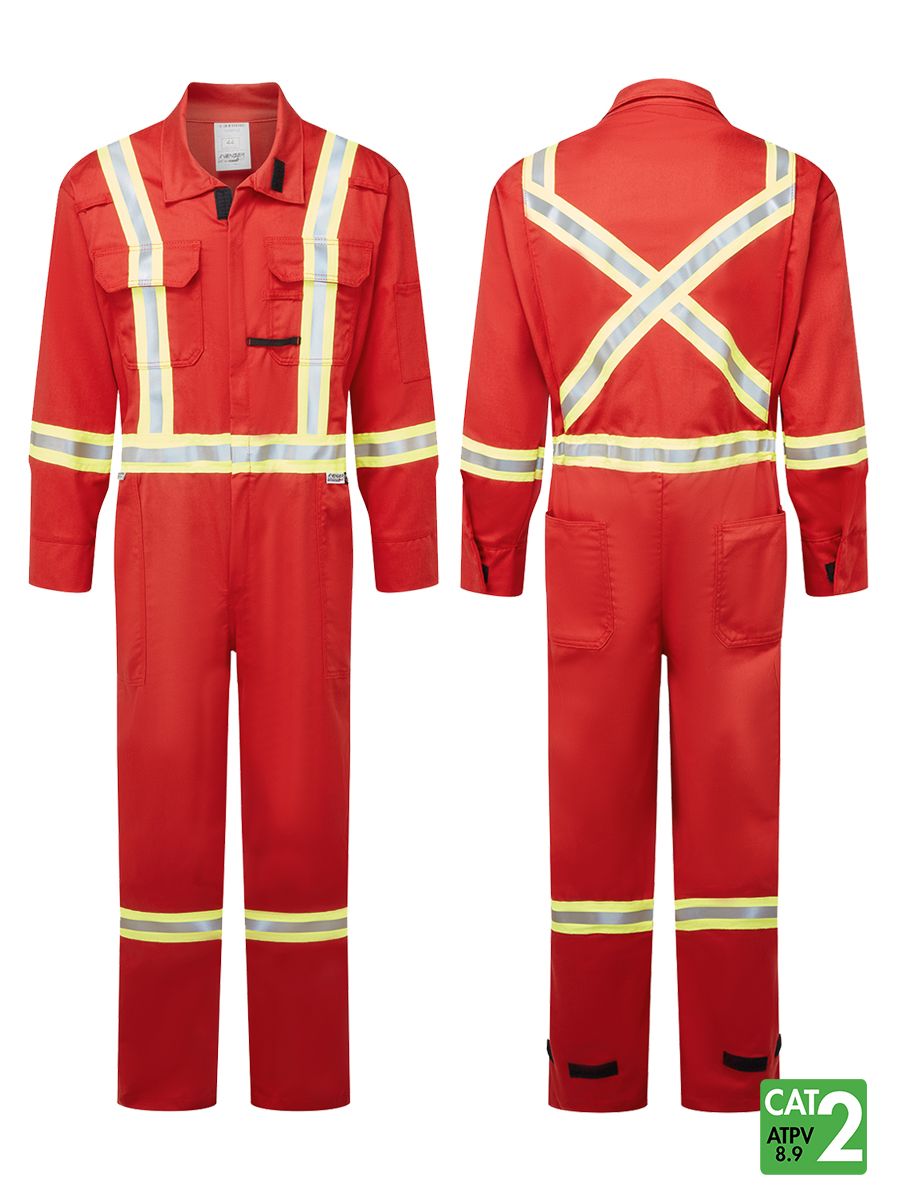 IFR Avenger Red 7 oz Men's FR Coveralls ASR3108